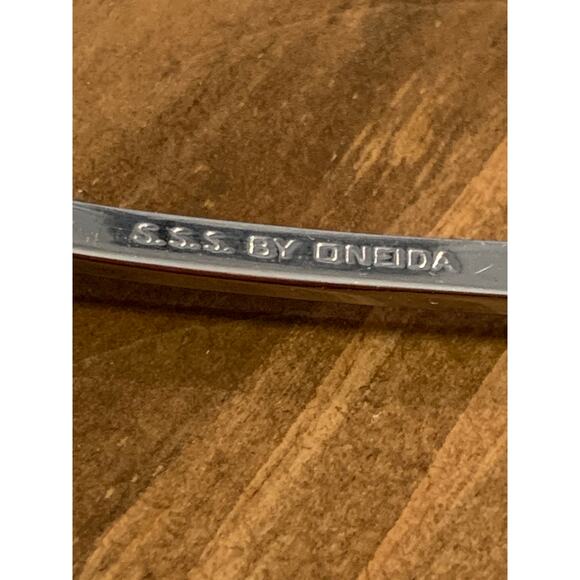 Oneida SSS Minute Man Colonial Boston 4 Oval Tablespoons Stainless 6 3/4" MCM - Picture 8 of 8